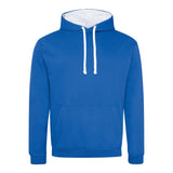 Awdis Just Hoods Varsity Hoodie - Royal Blue/Arctic White*