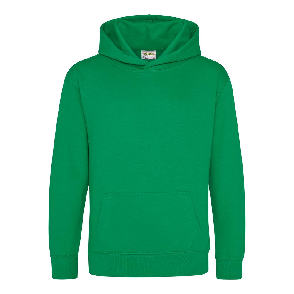 Awdis Just Hoods Kids Hoodie - Kelly Green