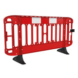 JSP Titan 2m Injection Moulded Road Traffic Barrier with Black Anti-Trip Feet