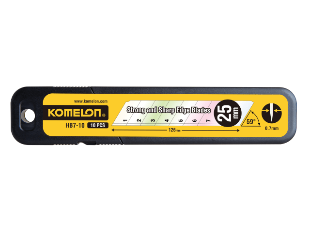 Komelon Snap-Off Blades 25mm (Pack 10)