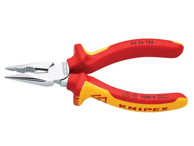 Knipex VDE High Leverage Needle Nose Pliers 145mm