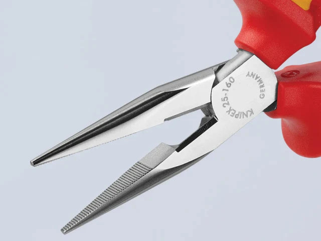 Knipex VDE Snipe Nose Side Cutting Pliers (Radio) 160mm