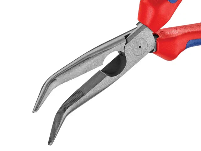 Knipex Bent Snipe Nose Side Cutting Pliers Multi-Component Grip 200mm (8in)