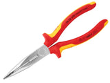 Knipex VDE Long Bent Snipe Nose Side Cutting Pliers 200mm