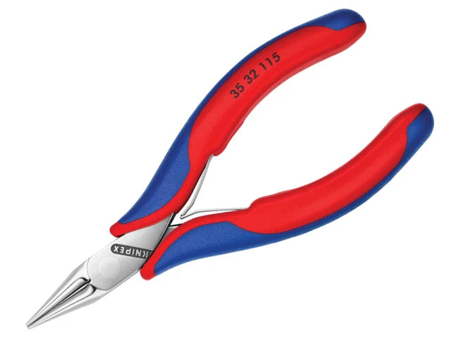 Knipex Round Nose Electronics Pliers Multi-Component Grip 115mm