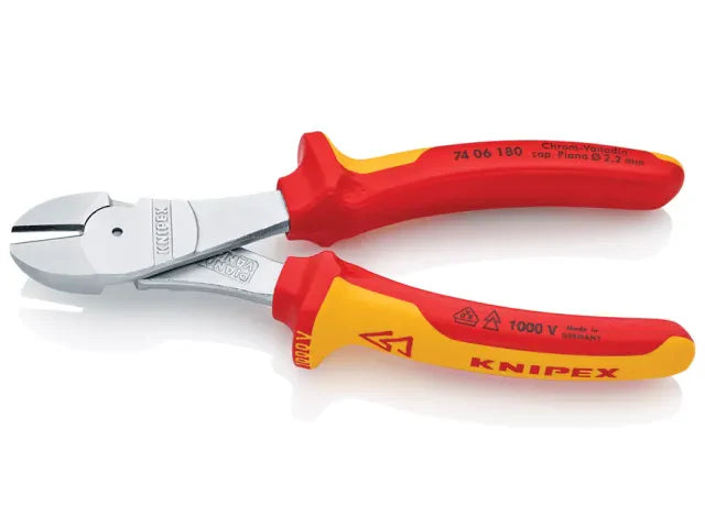 Knipex VDE High Leverage Diagonal Cutter 180mm