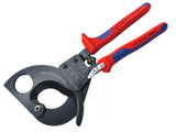 Knipex Ratchet Action Cable Shears Multi-Component Grip 280mm