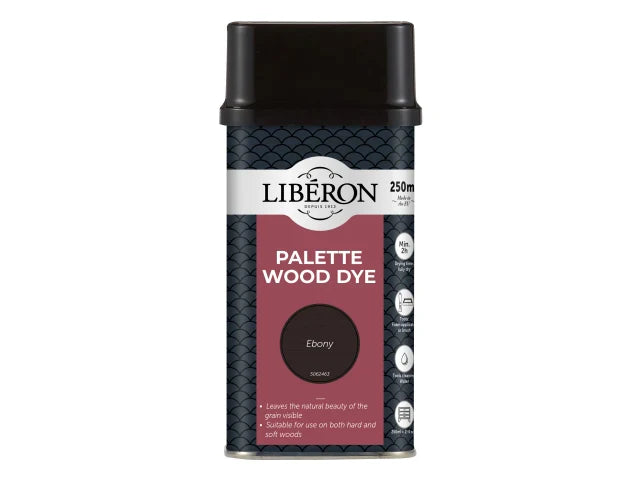 Liberon Palette Wood Dye Ebony 250ml