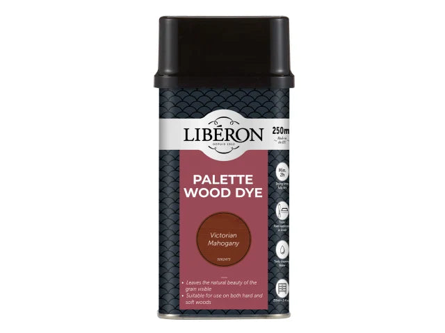 Liberon Palette Wood Dye Victoria Mahogany 250ml