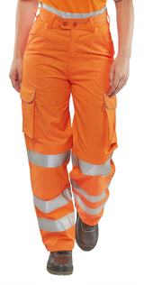 Beeswift Ladies Rail Spec Trousers Orange