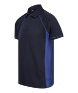 Finden & Hales Piped Performance Polo - Navy/Royal/Royal*