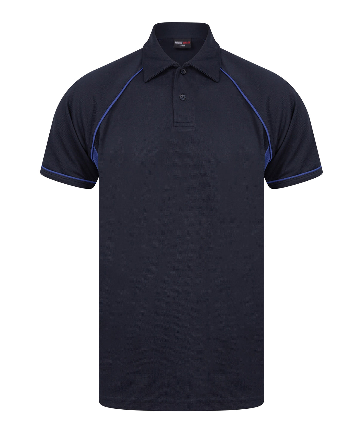 Finden & Hales Piped Performance Polo - Navy/Royal/Royal*