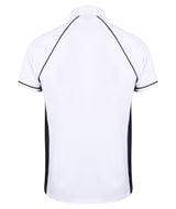 Finden & Hales Piped Performance Polo - White/Black/Black