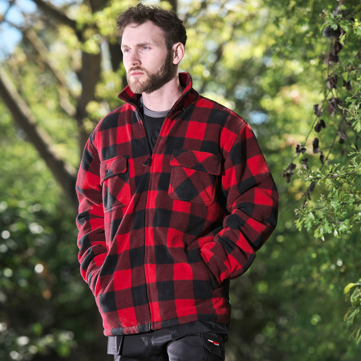 Fort Workwear Portman Shacket #colour_red