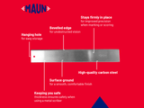 Maun Steel Straight Edge Imperial 24in