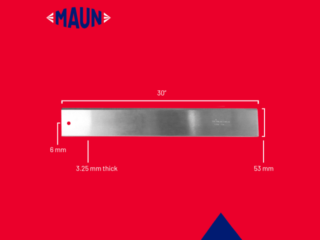 Maun Steel Straight Edge Imperial 30in