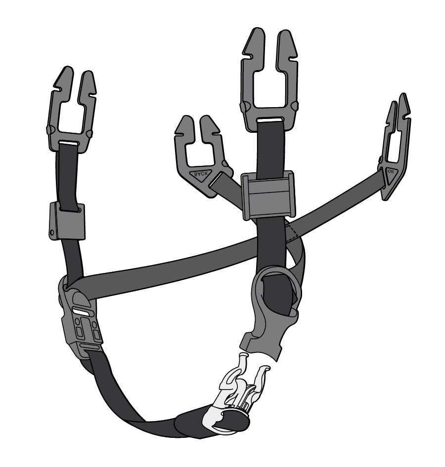 Beeswift V-Gard Textile Universal 4-Point Chinstrap