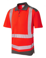 Leo Workwear PEPPERCOMBE Leo EcoViz Performance+ Dual Colour Polo Shirt