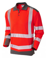 Leo Workwear WRINGCLIFF Leo EcoViz Performance + Dual Colour Polo Shirt