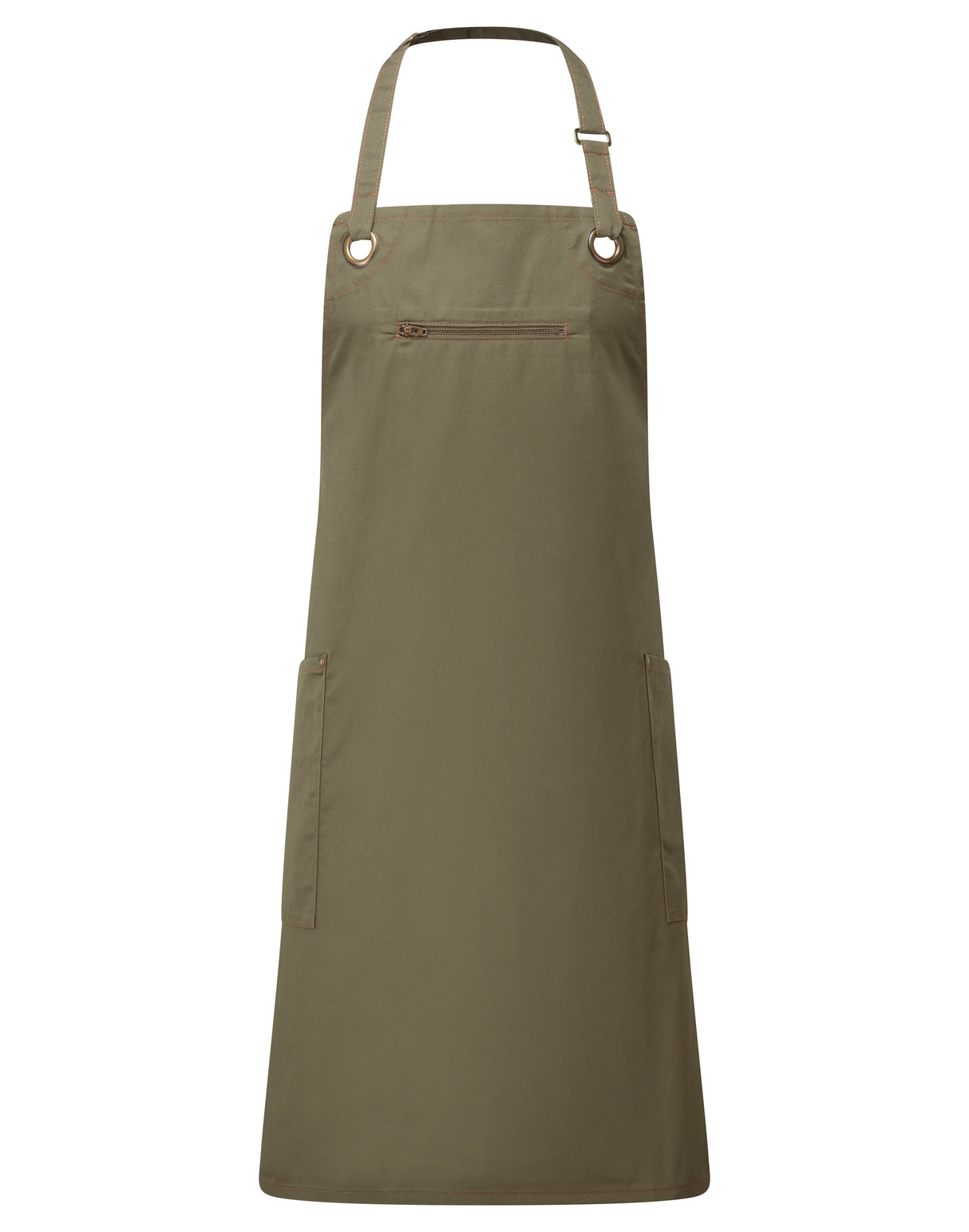 Premier Barley Contrast Stitch Bib Apron