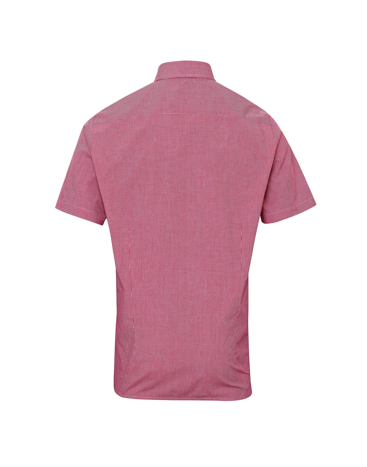 Premier Microcheck (Gingham) Short Sleeve Cotton Shirt