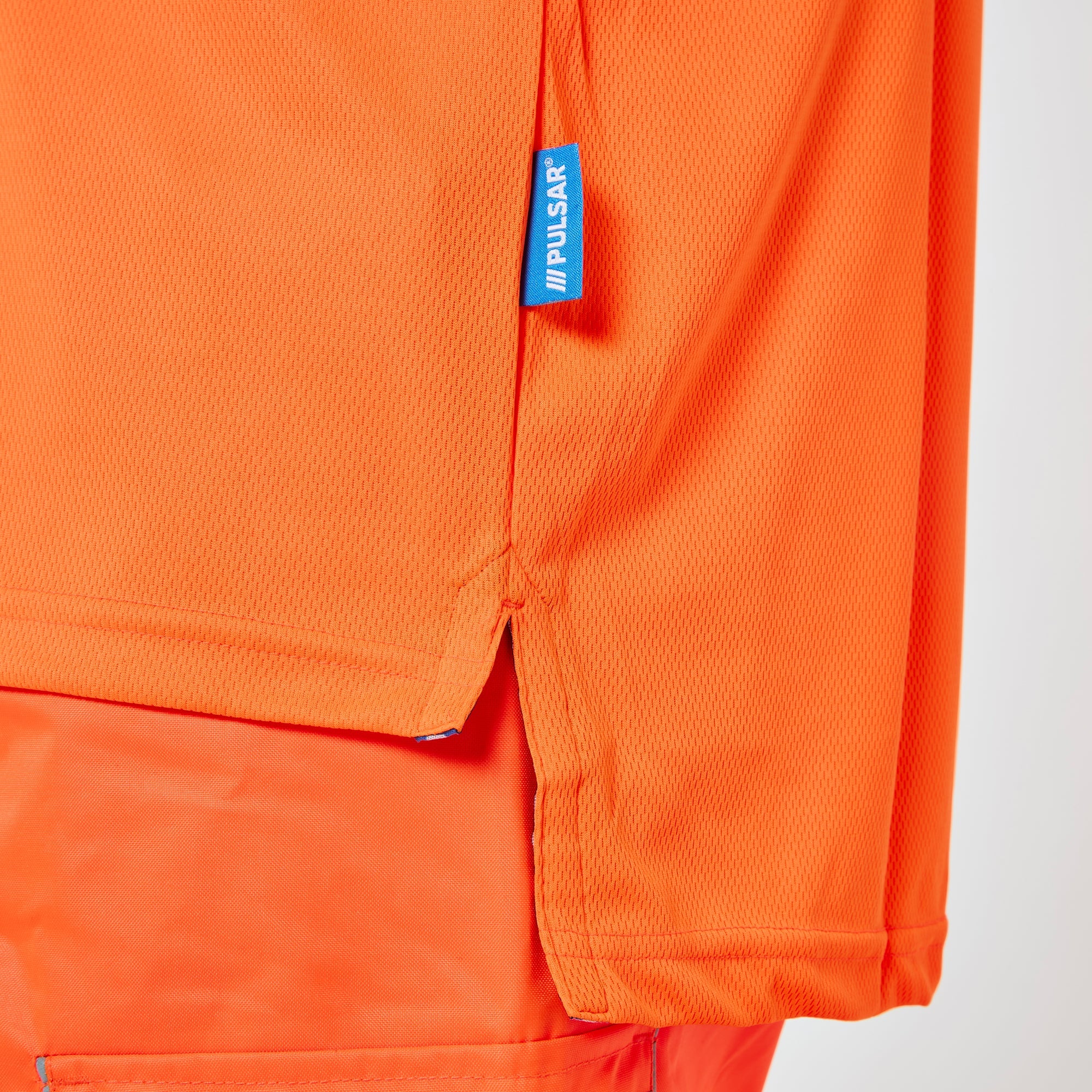 Pulsar Long Sleeve Polo Shirt Orange - Recycled Content