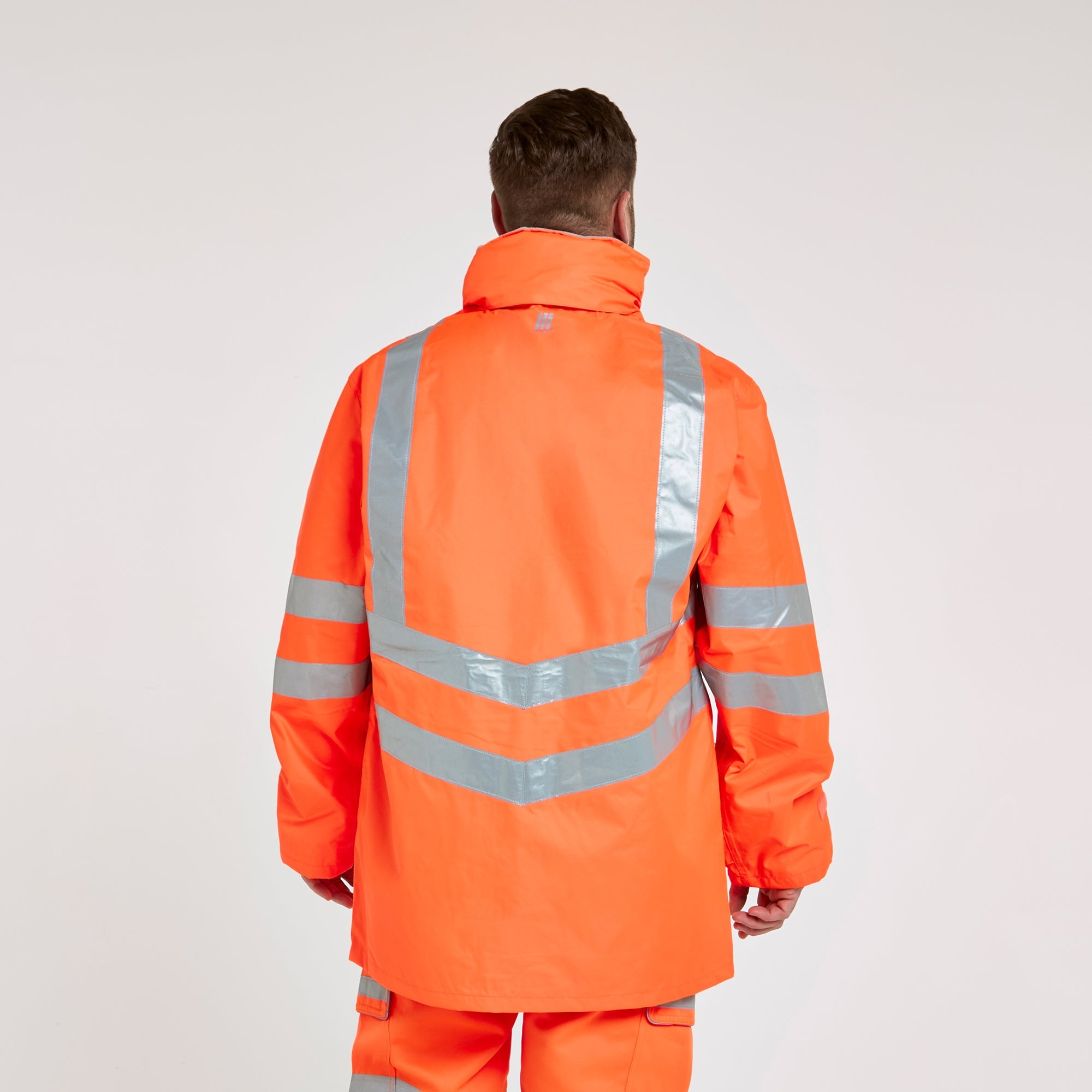 Pulsar Mesh Lined Storm Coat Orange - Recycled Content