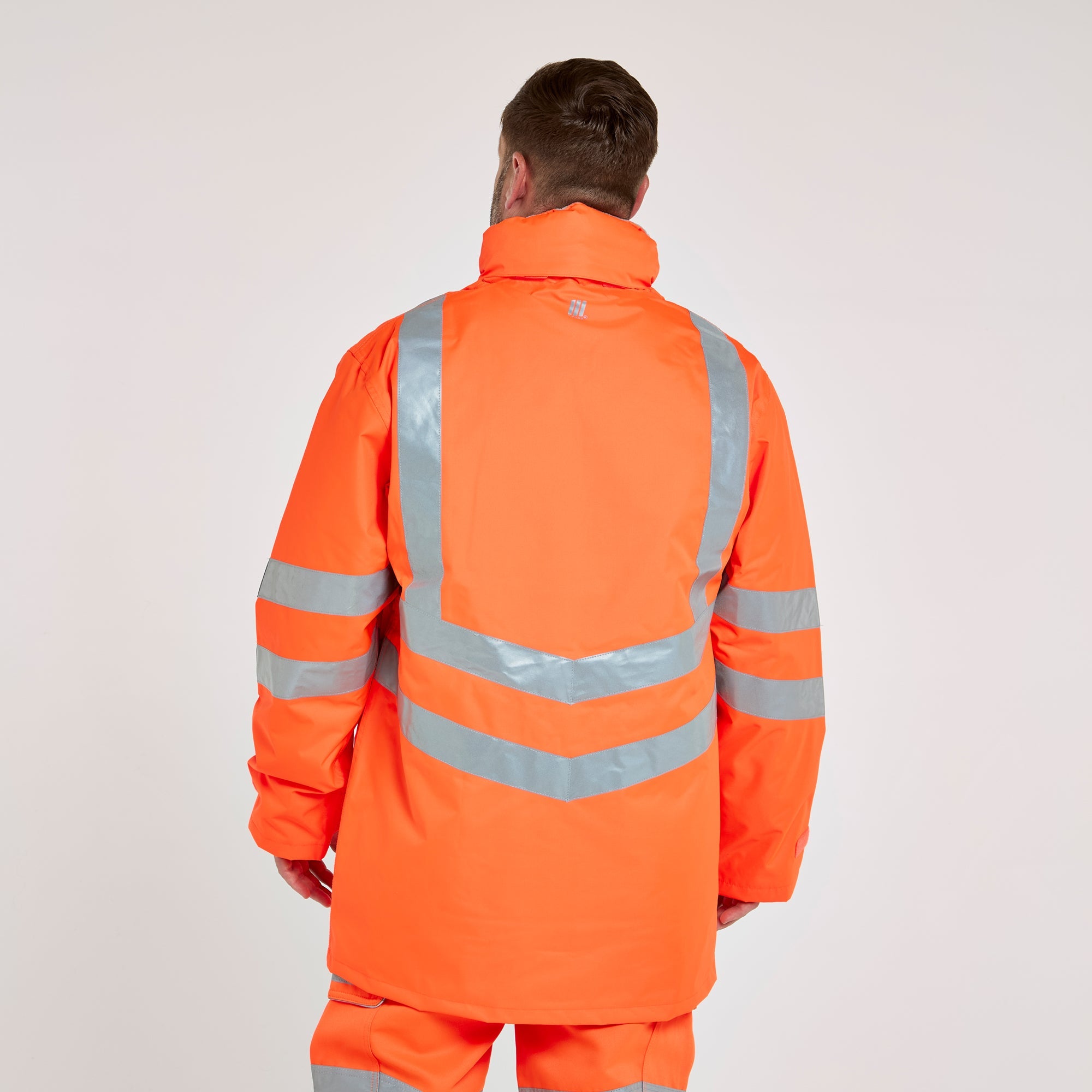 Pulsar Padded Storm Coat Orange - Recycled Content