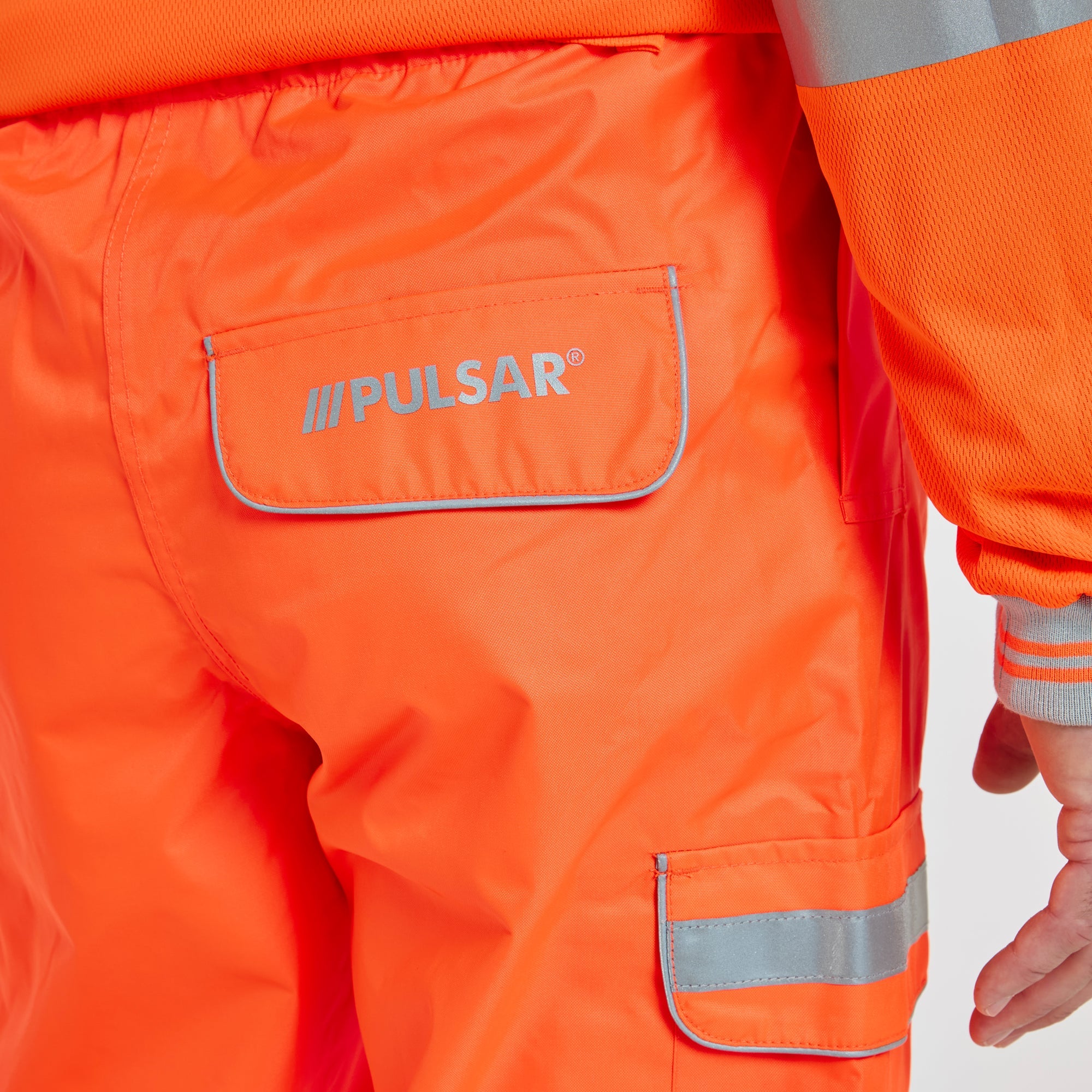 Pulsar Waterproof Overtrousers Orange - Recycled Content