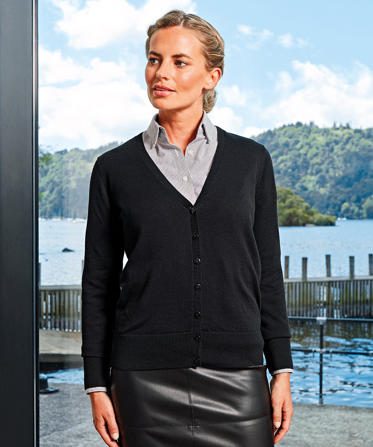 Premier Women's Button-Through Knitted Cardigan