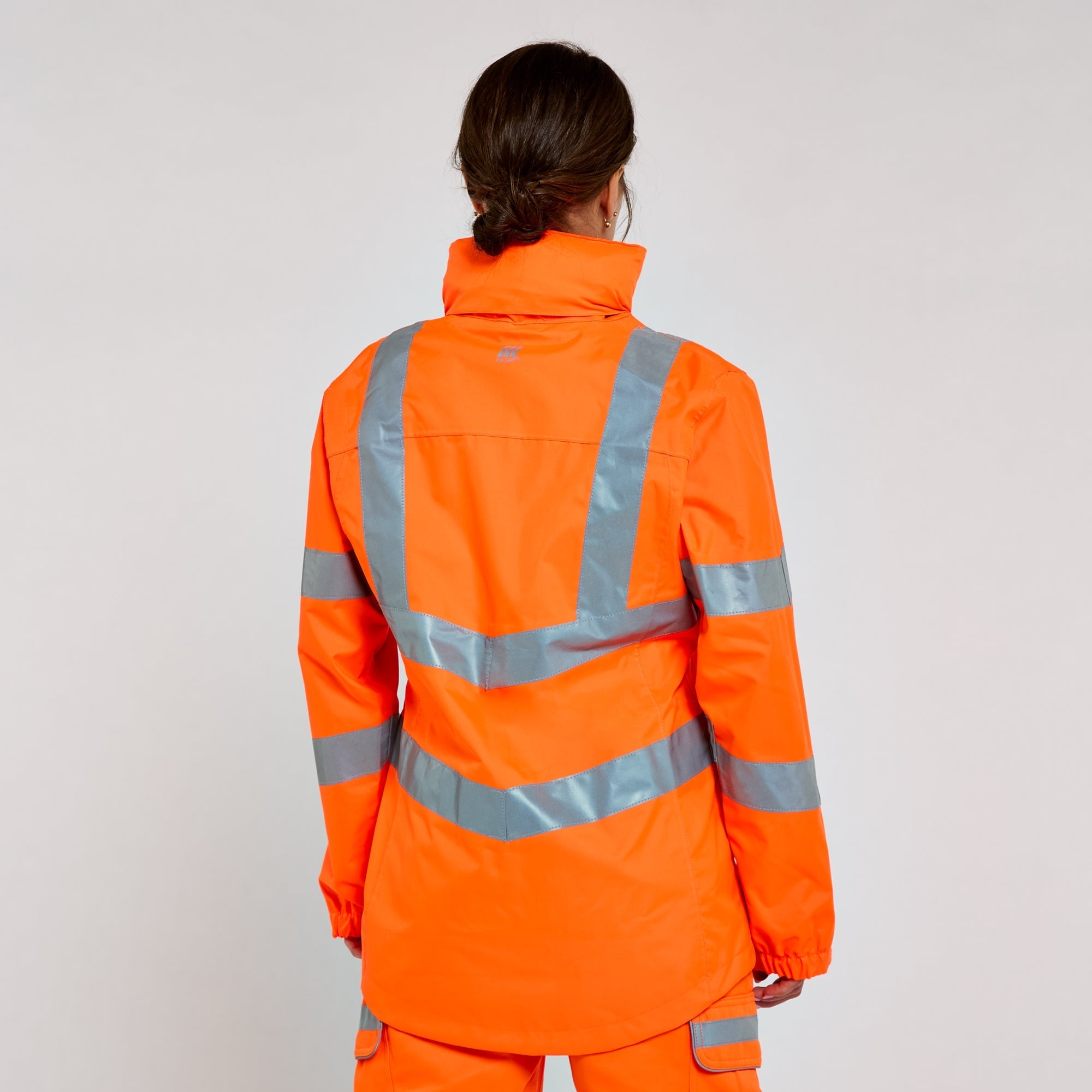 Pulsar Women's Storm Coat Orange - Recycled Content