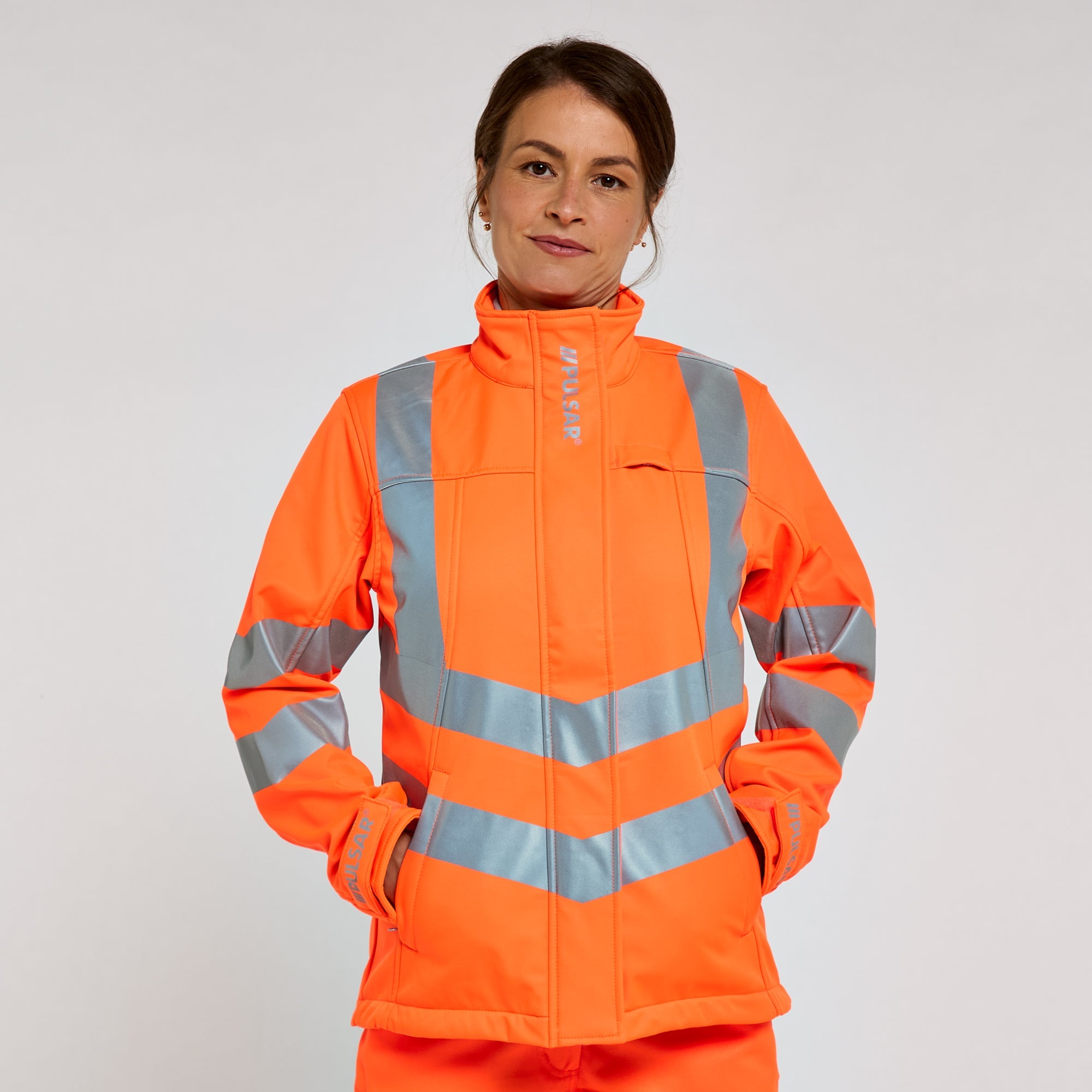 Pulsar Women's Softshell Orange - Recycled Content