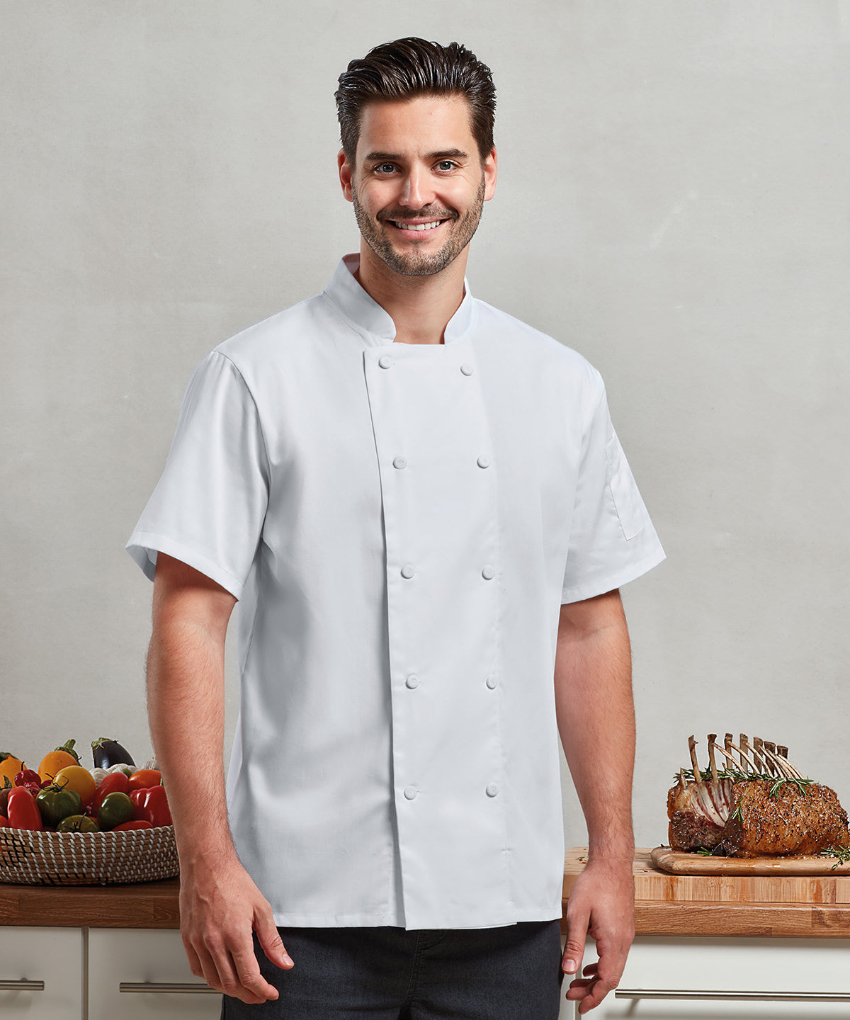 Premier Chefs Coolchecker® Short Sleeve Jacket