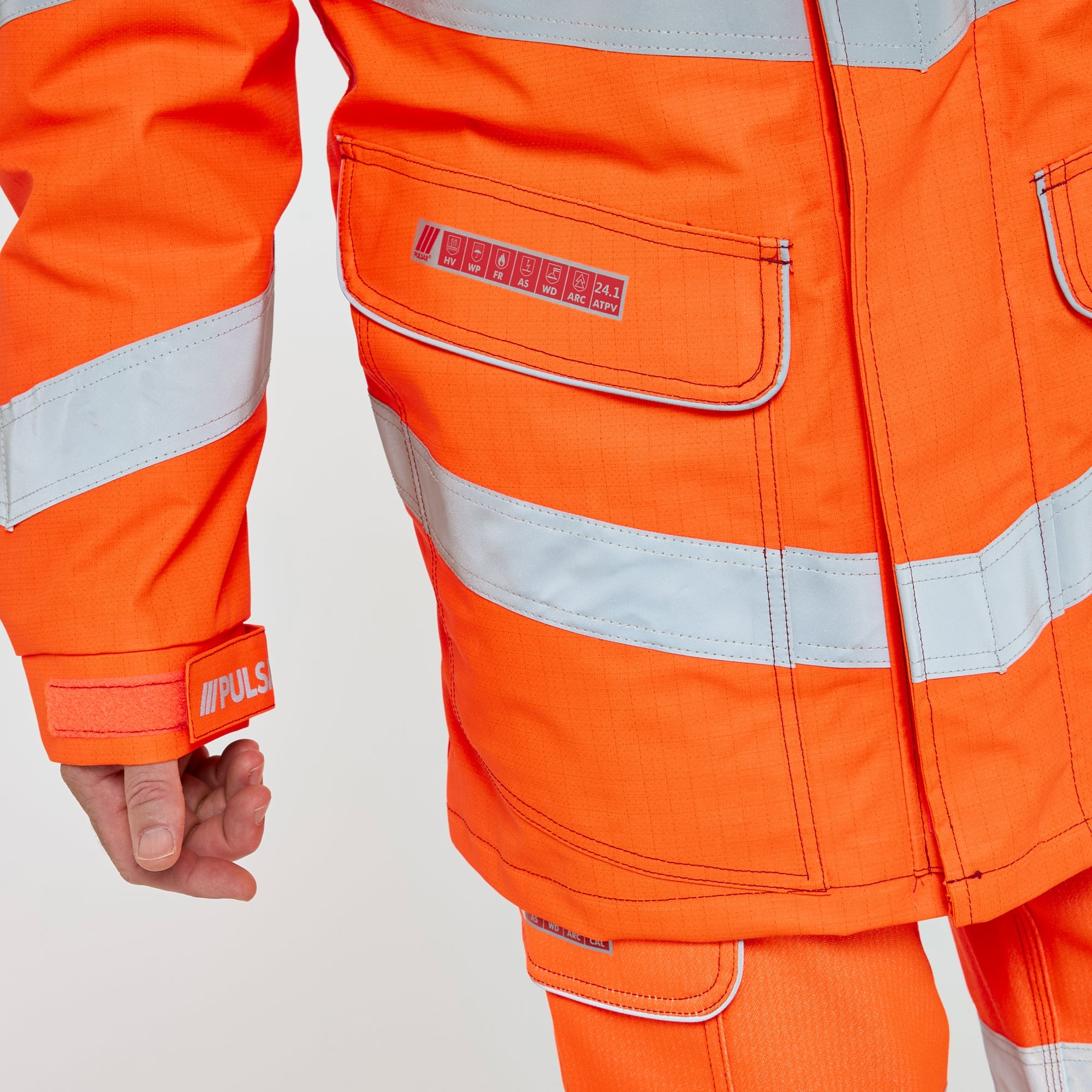 Pulsar Electric ARC Waterproof Storm Coat Orange