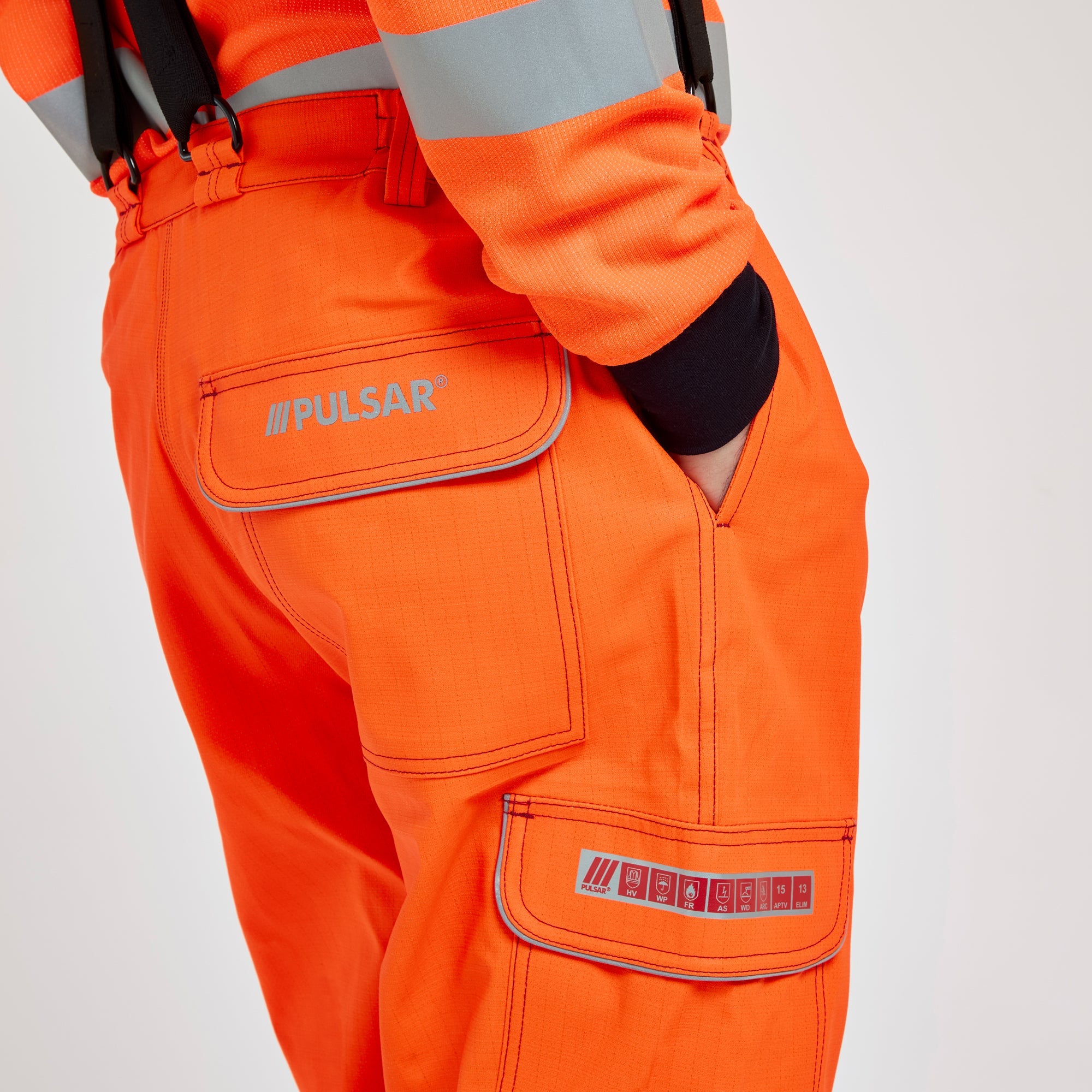 Pulsar Electric ARC Waterproof Salopettes Orange