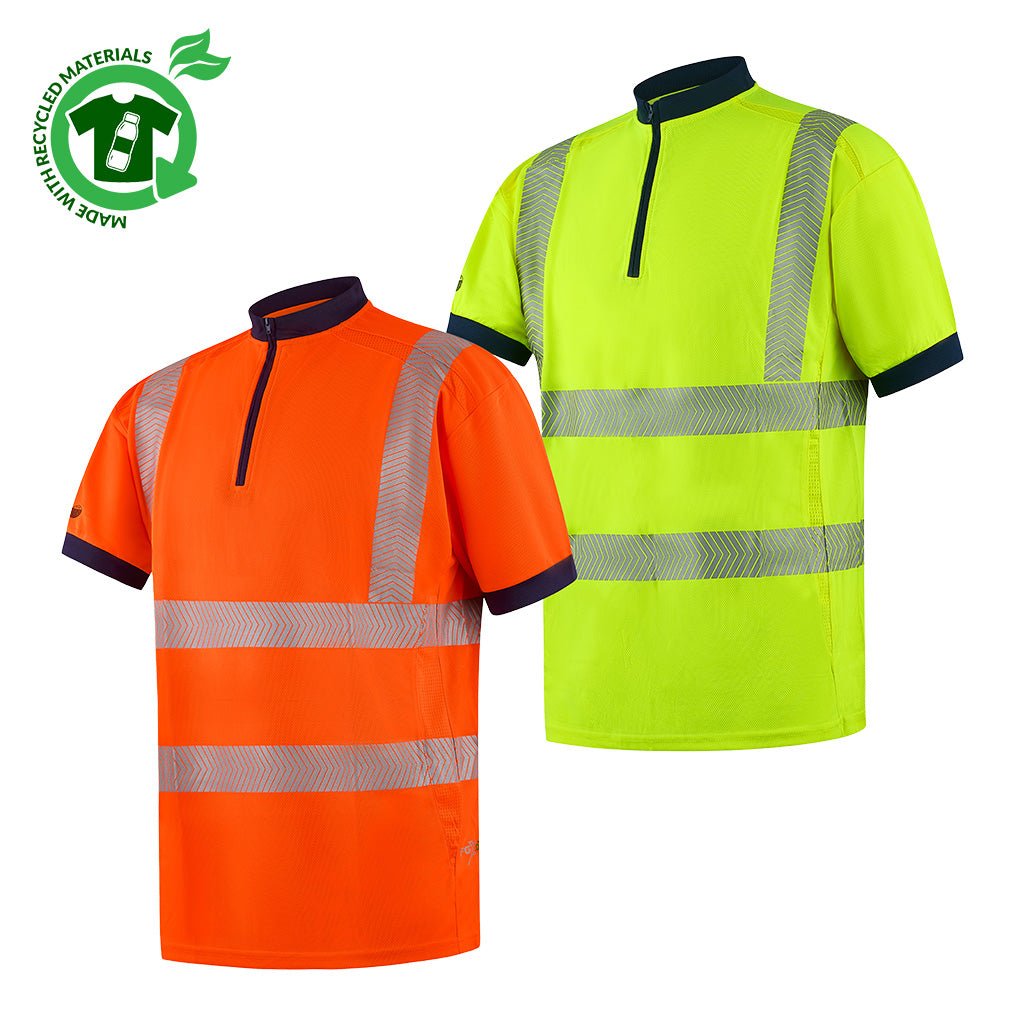 Future Garments Fgxeco S/S Hi-Vis En20471 Recycled Vented Poloshirt