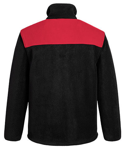 Portwest PW2 Fleece #colour_black-red