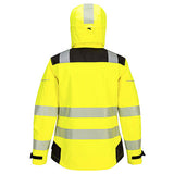 Portwest PW3 Hi-Vis Women's Rain Jacket #colour_yellow-black