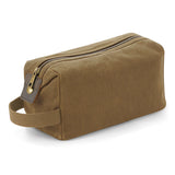 Quadra Heritage Waxed Canvas Wash Bag