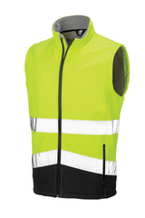 Result Safeguard Printable Safety Softshell Gilet