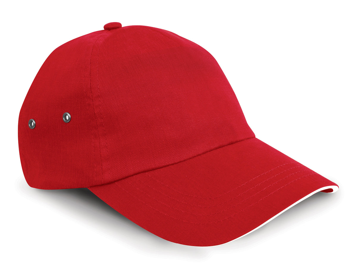 Result Headwear Printers Plush Cotton 5-Panel Cap