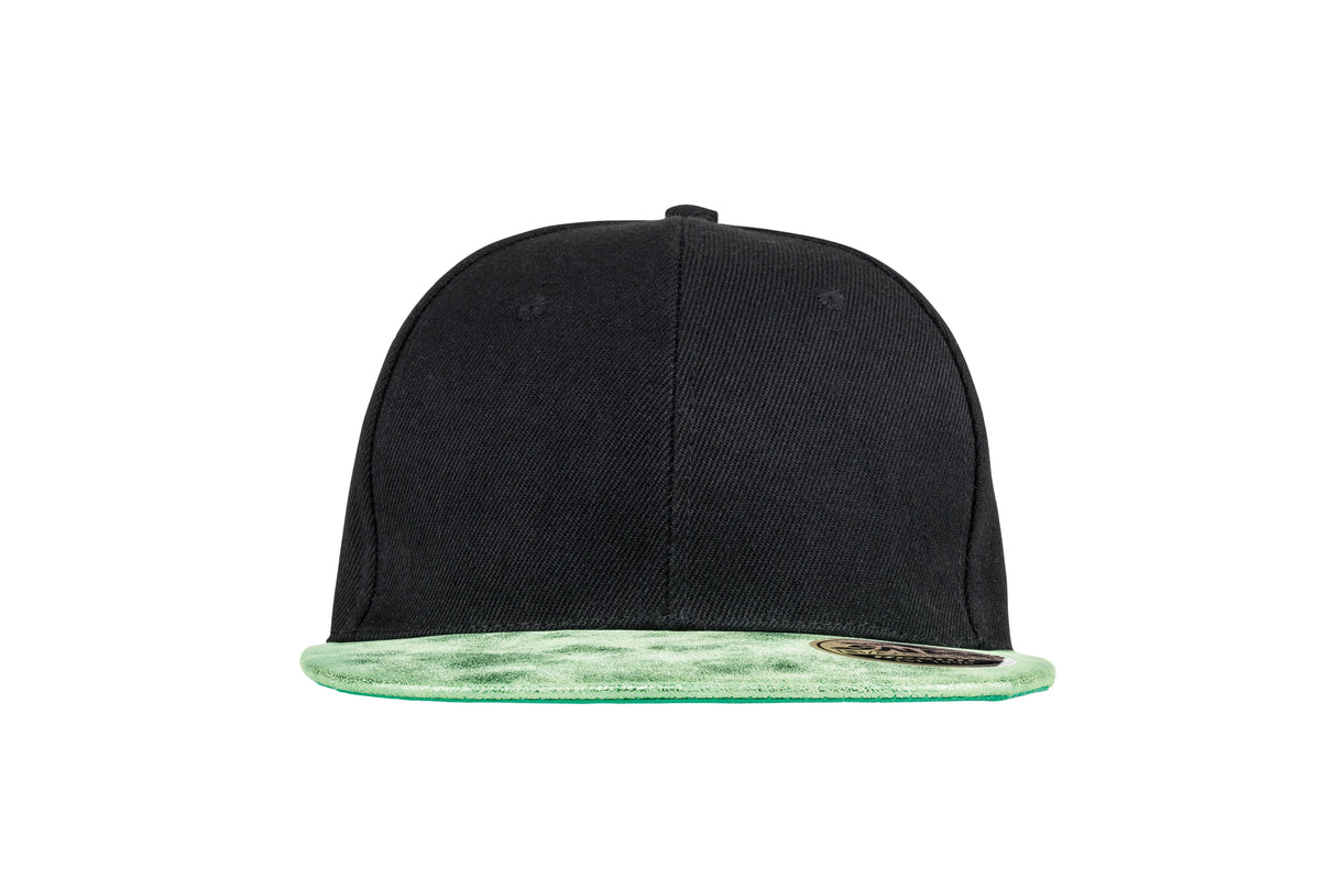 Result Headwear Bronx Glitter Flat Peak Snapback Cap