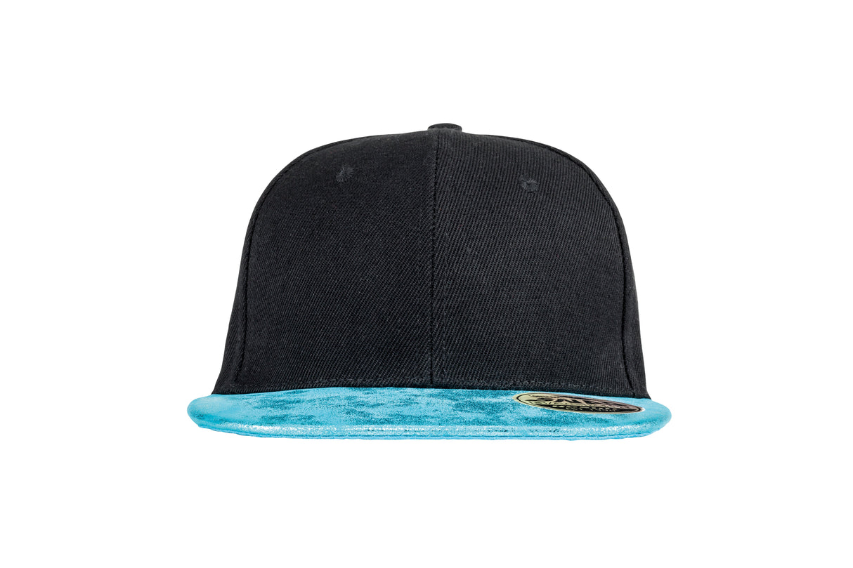 Result Headwear Bronx Glitter Flat Peak Snapback Cap