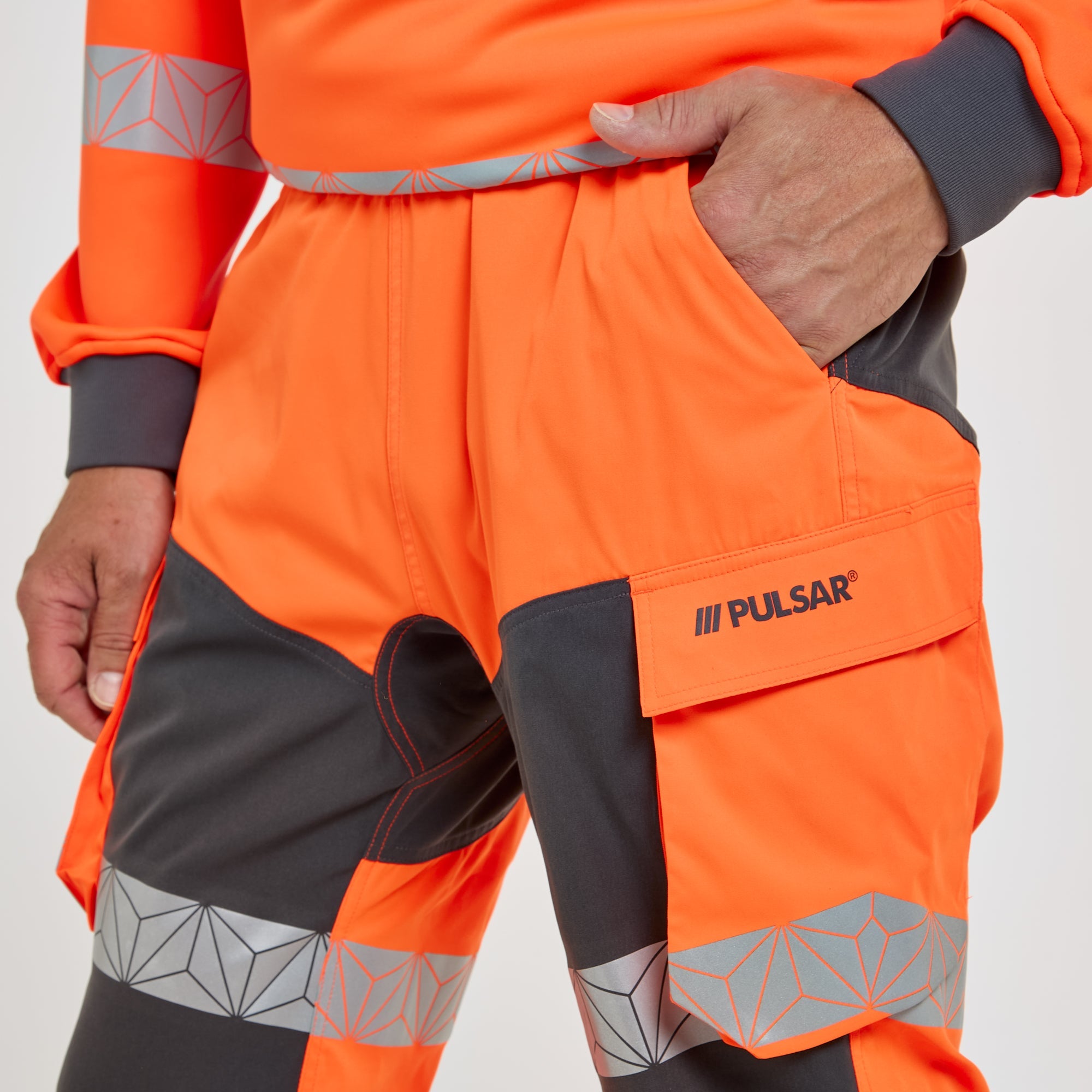 Pulsar Work Pant Orange Grey (Unisex)