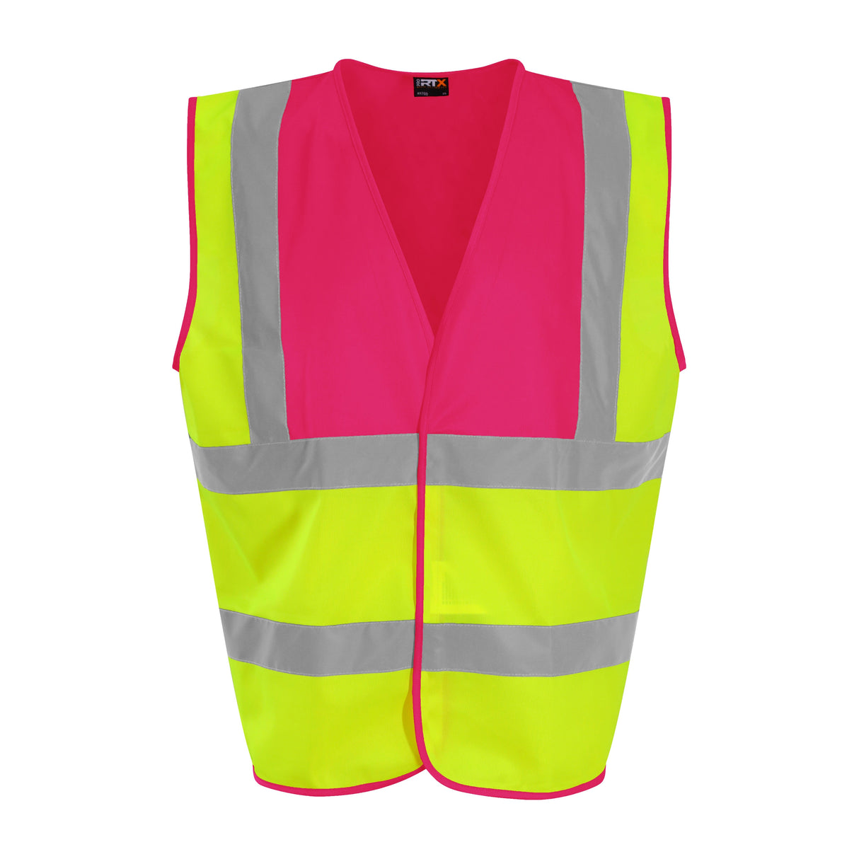 Prortx High Visibility Waistcoat - HV Yellow/Pink