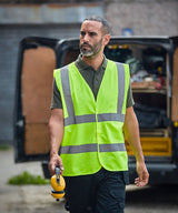 Prortx High Visibility Waistcoat - Kelly Green