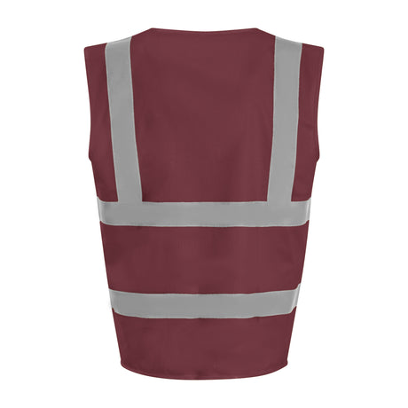 Prortx High Visibility Waistcoat - Maroon