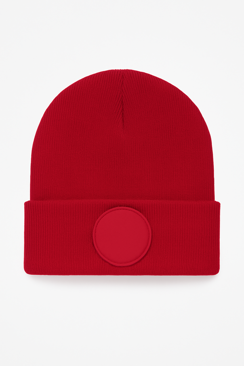 Uneek Circular Patch Beanie
