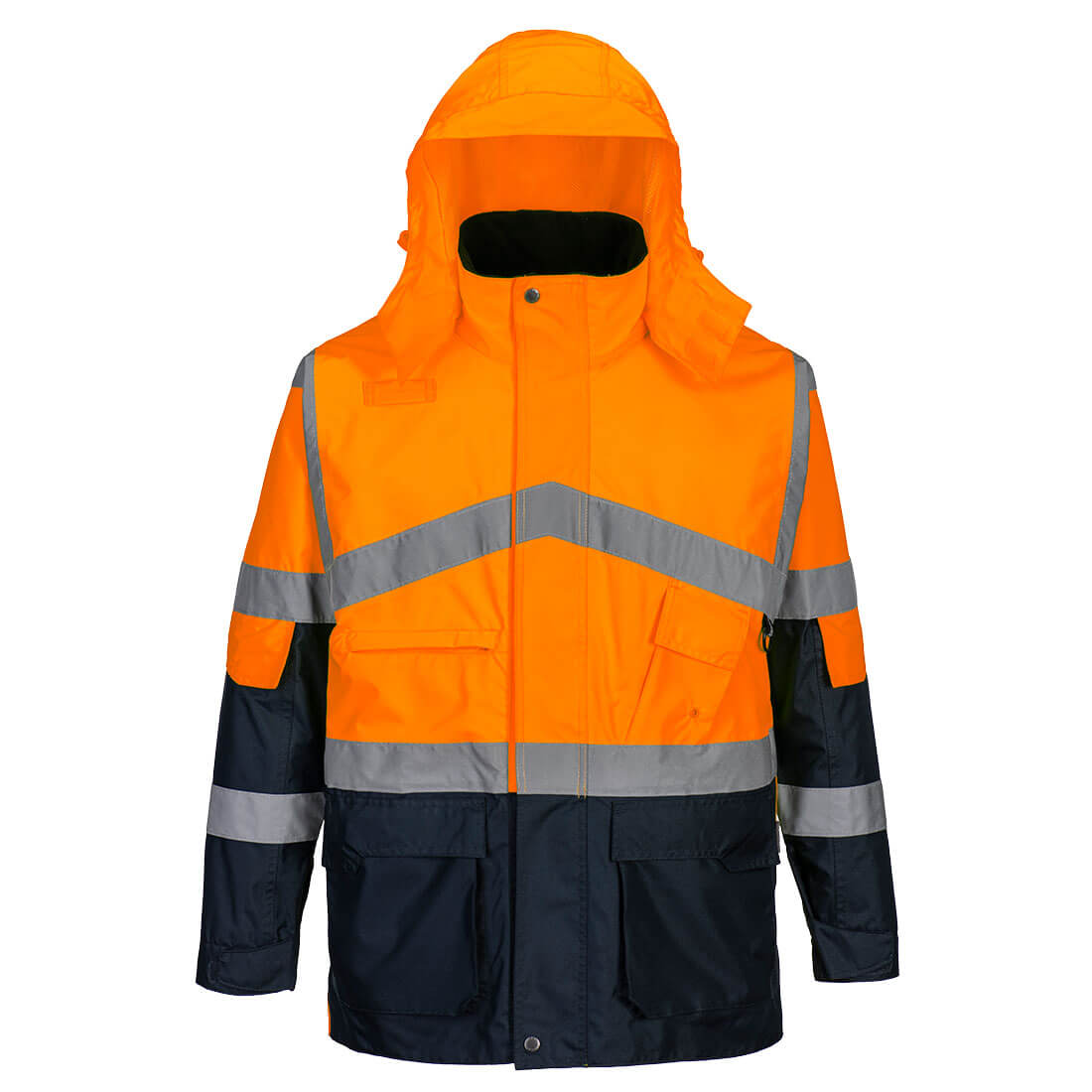 Portwest Hi-Vis Breathable Contrast Rain Jacket