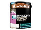 Sadolin Superdec Opaque Wood Protection Super White Satin 5 litre